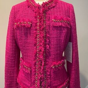 Women's Pink Tweed Jacket